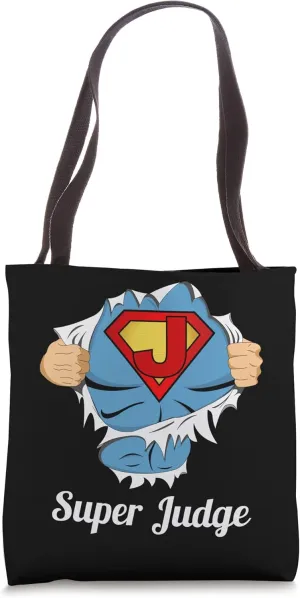 Funny Judge Law School Superhero Judge Tote Bag