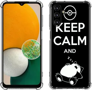 Galaxy A14 5G Case, Keep Calm Sleeping Cat Drop Protection Shockproof Case TPU Full Body Protective Scratch-Resistant Cover for Samsung Galaxy A14 5G