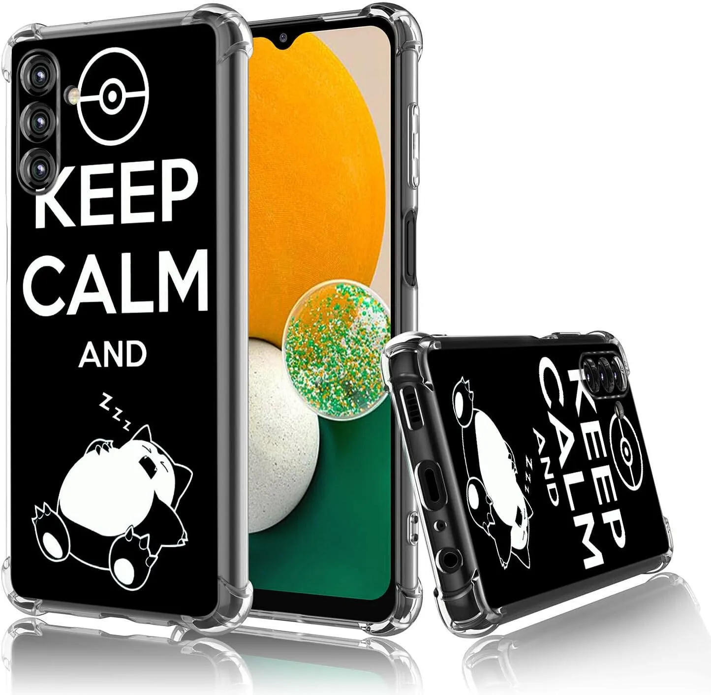 Galaxy A14 5G Case, Keep Calm Sleeping Cat Drop Protection Shockproof Case TPU Full Body Protective Scratch-Resistant Cover for Samsung Galaxy A14 5G