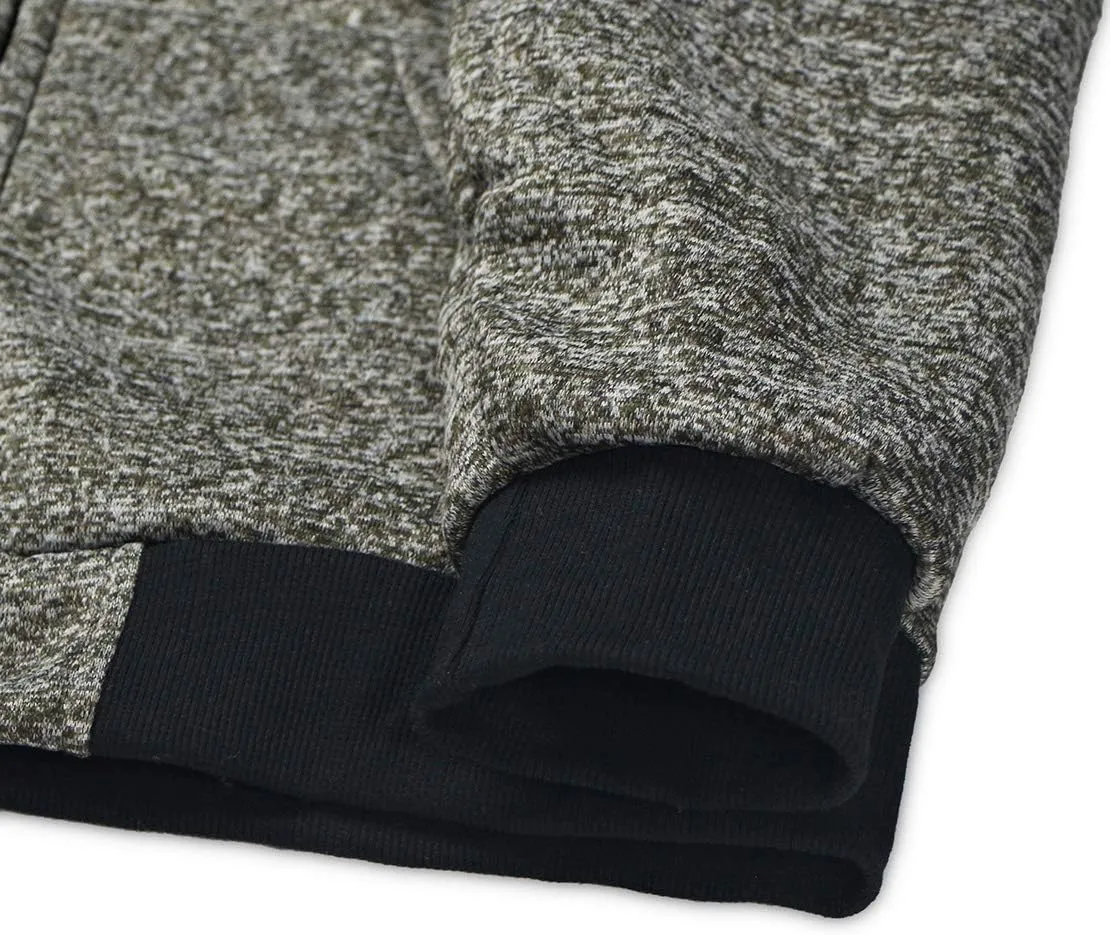 Gary Com Heavyweight Sherpa Hoodies for Men, Thick Fleece Lined Full Zip Up Winter Warm Sweatshirts Work Jackets