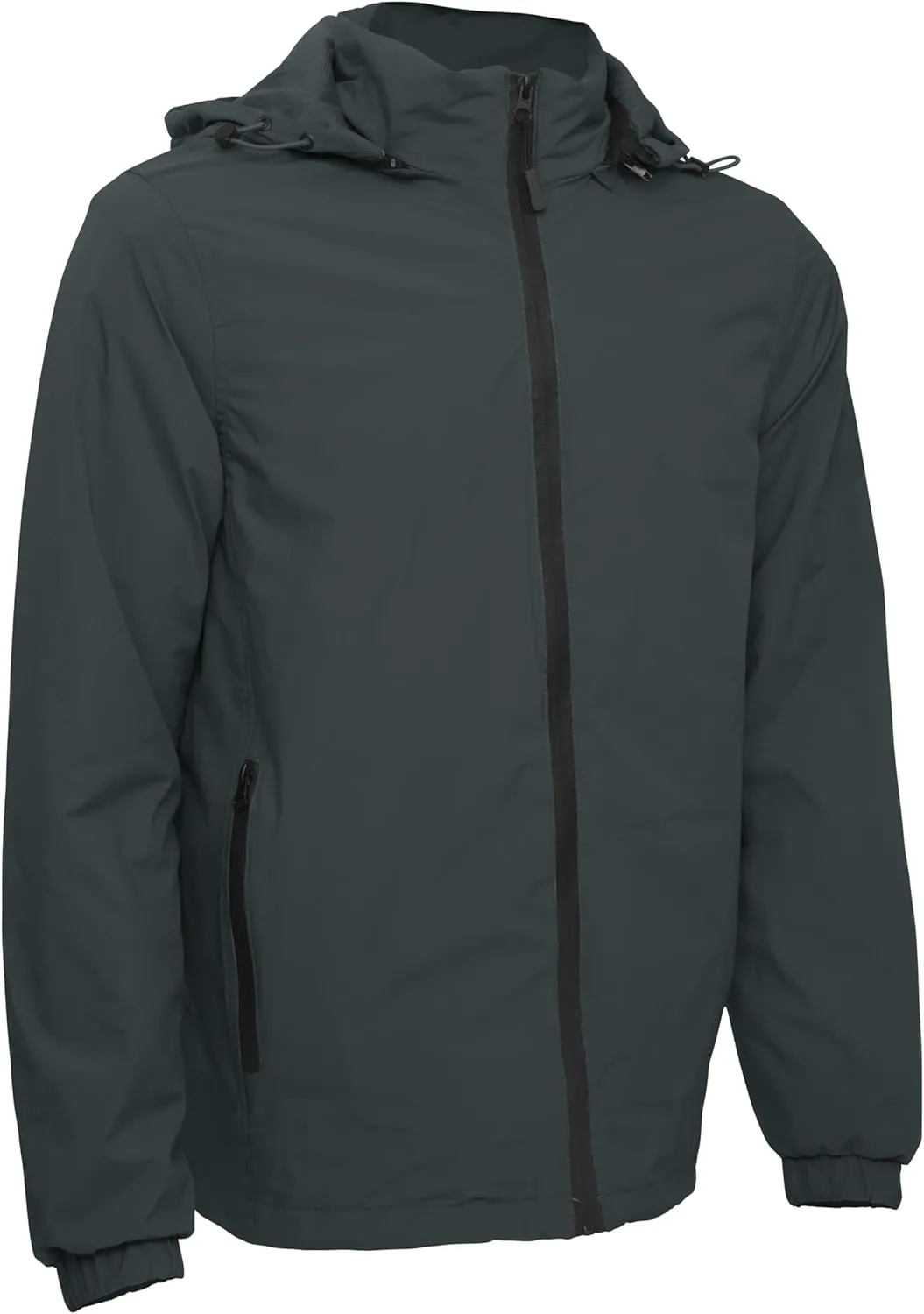 Gary Com Men Hooded Softshell Jacket Waterproof Lightweight Jacket Insulated Fleece Lined Zip Rain Shell Jacket