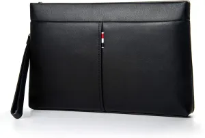 Genuine Leather Clutch Bag for Men Handbag Wrist Bag Business Large Purse Envelope Bag