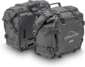 GIVI Canyon Monokey 25 Liter Water Resistant Saddlebags (Left and Right - GRT720)