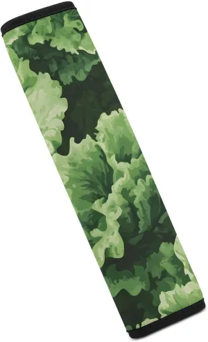 Green Vegetables Camouflage Fashion Car Seat Belt Cover Pad for Shoulder Bag Camera Soft Comfort Accessories 1PCS