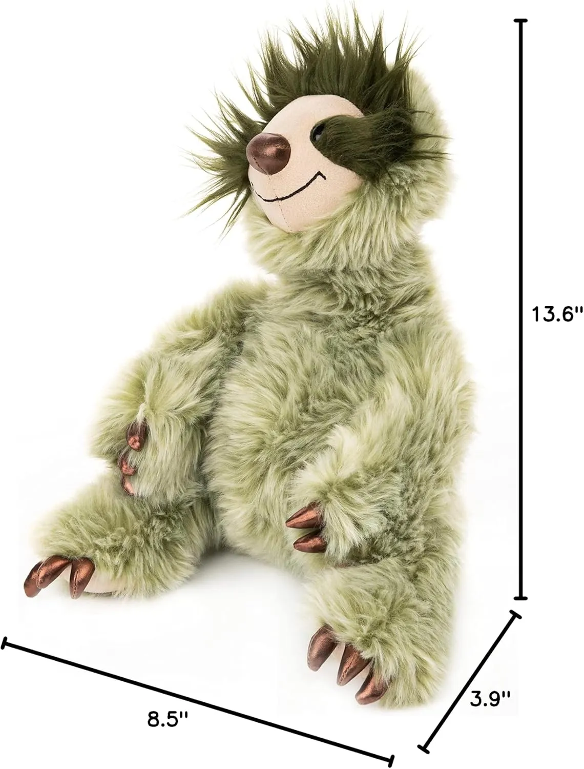 GUND Fab Pals Collection, Roswell Sloth, Plush Sloth Stuffed Animal for Ages 1 and Up, Green, 11.5”