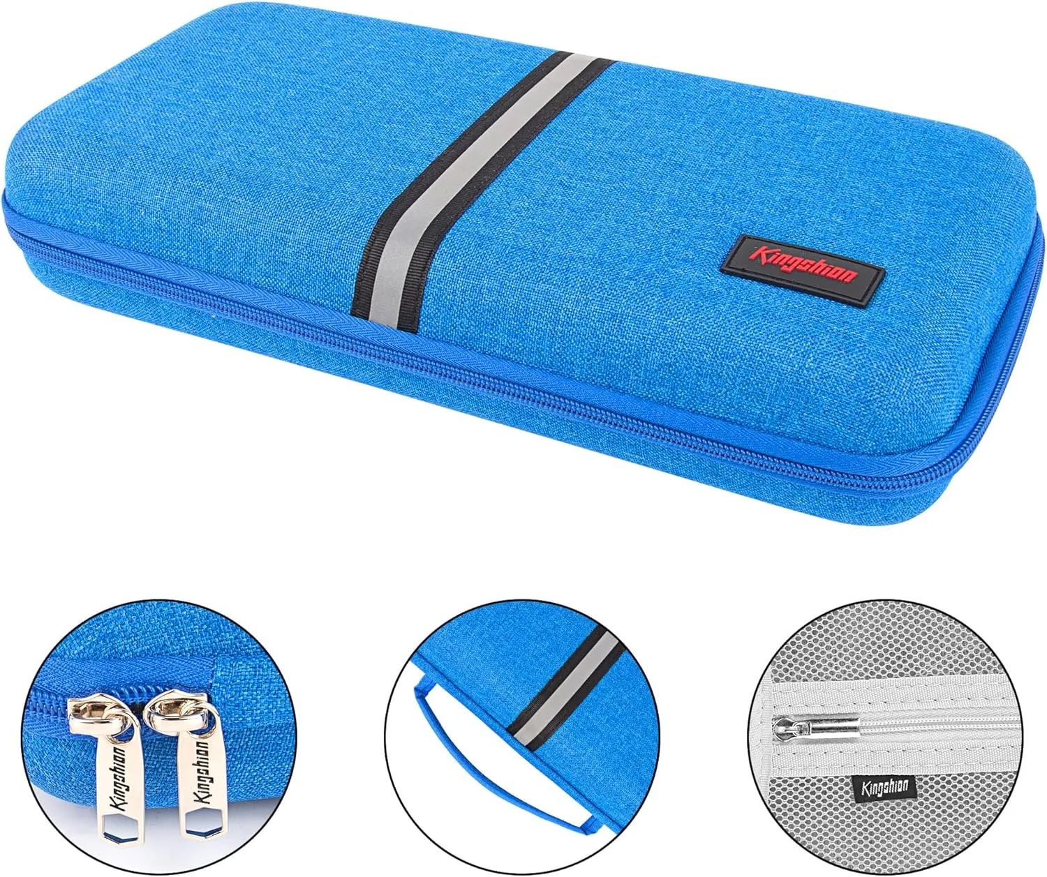 Hard 75% Keyboard Case, Hard Travel Storage Case for 84 Key Portable Keyboard, Compatible with Keychron K2, Logitech POP Keys Mechanical Keyboard. (BAG ONIY)-Dark Blue