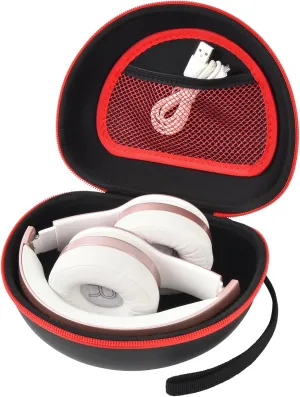 Headphone Case for Beats Solo 4/ for TOZO HT2/ for Glynzak/for Beats Studio Pro/for Beats Solo3/ for Beats Studio3 On-Ear Headphones, Foldable Bluetooth Wireless Headset (Extra Large) - Black
