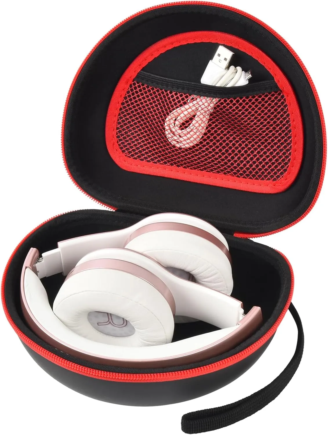 Headphone Case for Beats Solo 4/ for TOZO HT2/ for Glynzak/for Beats Studio Pro/for Beats Solo3/ for Beats Studio3 On-Ear Headphones, Foldable Bluetooth Wireless Headset (Extra Large) - Black
