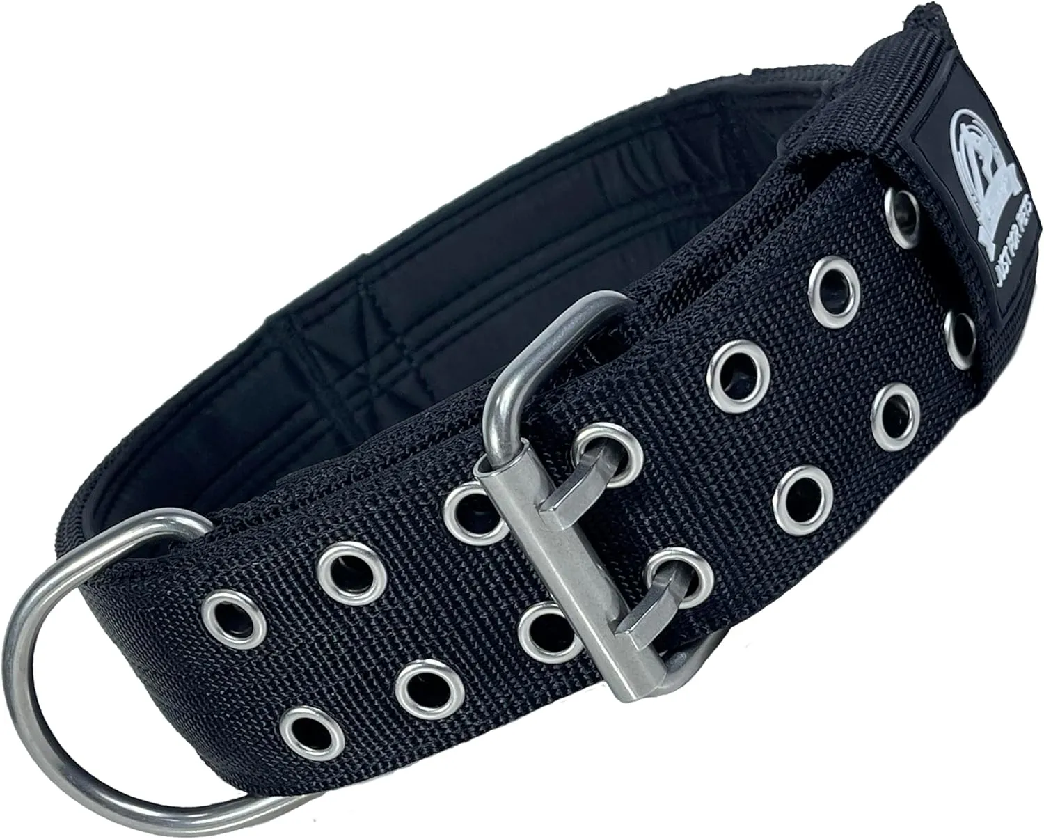 Heavy Duty Dog Collar for Large Dogs, Tactical Military Training Dog Collar for Extra Large Breeds,Strong and Durable ，German Sherd Pitbull (21IN-27IN, Black)