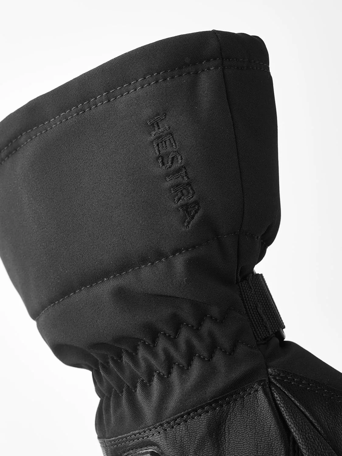 Hestra Unisex Heater Gauntlet Mitt, Waterproof, Leather Electric Warming Alpine Ski Mittens for Men & Women