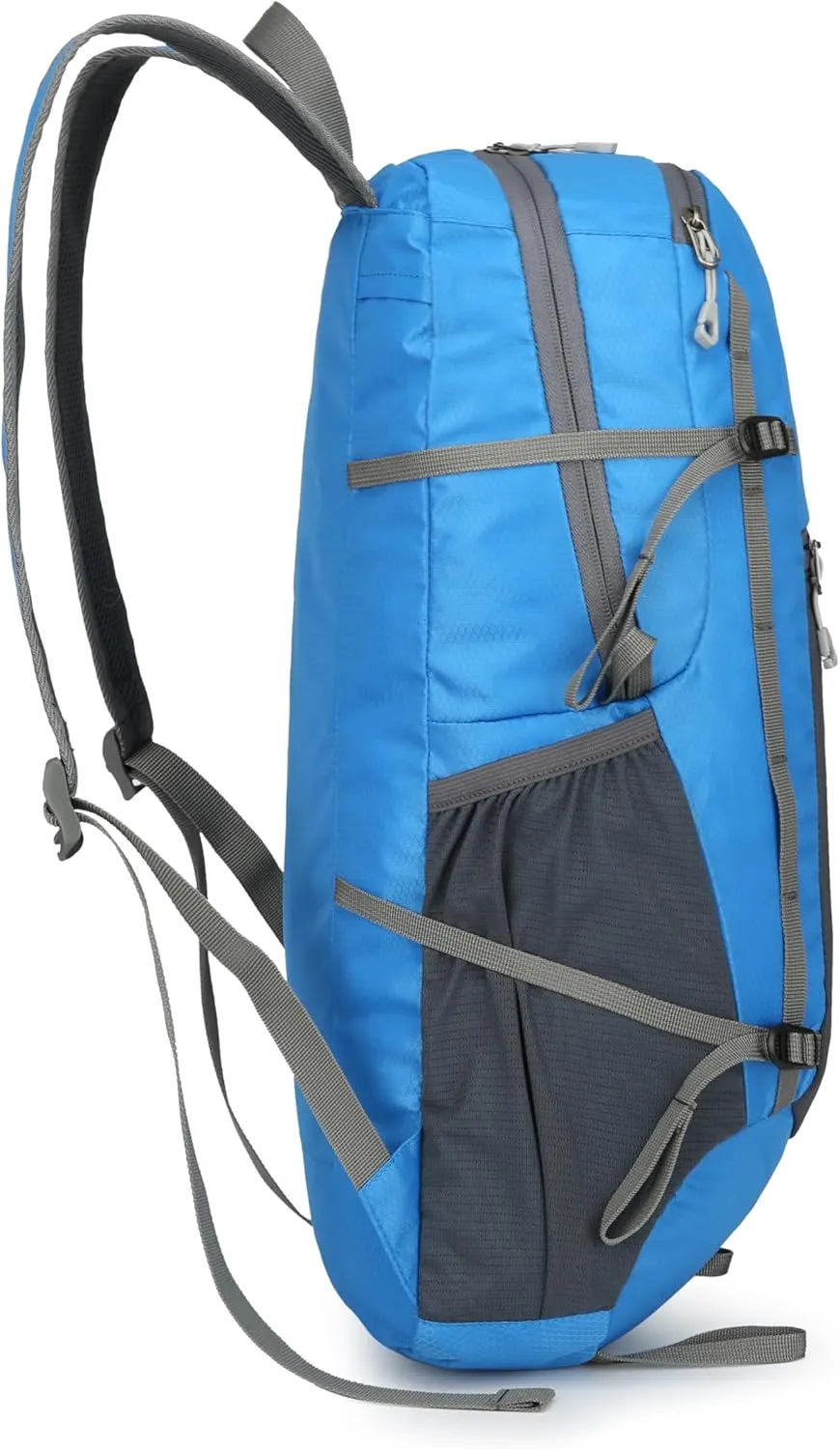 Hiking Backpack Daypack Lightweight Packable Travel Outdoor Camping Ultra Foldable Day Pack for Woman Man (Blue, 30L)