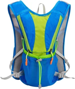 Hiking Backpack Lightweight Backpack Running Vest Nylon Bag Cycling Marathon Portable Ultralight Breathable Hiking Water Bag, Blue
