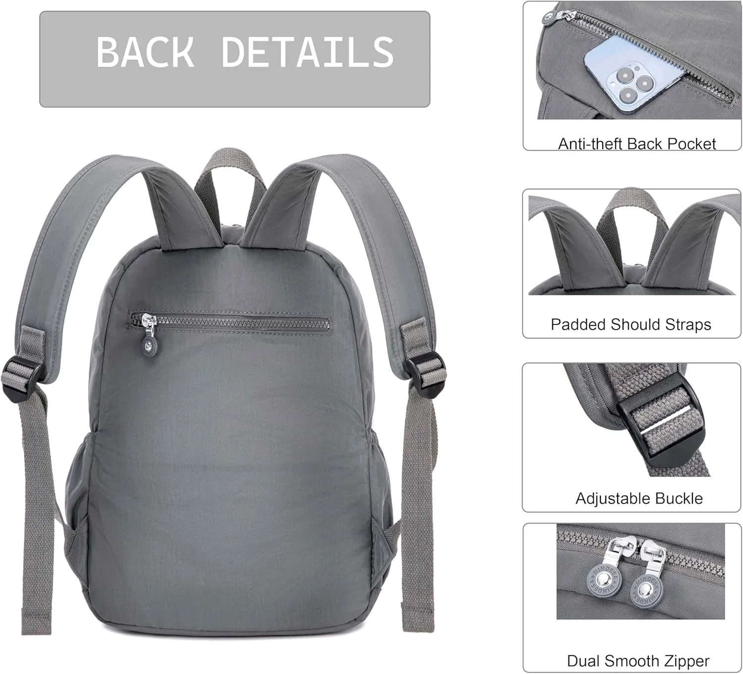 Hiking Waterproof 13" Laptop Backpack Purse for Women and Men,Travel Backpack