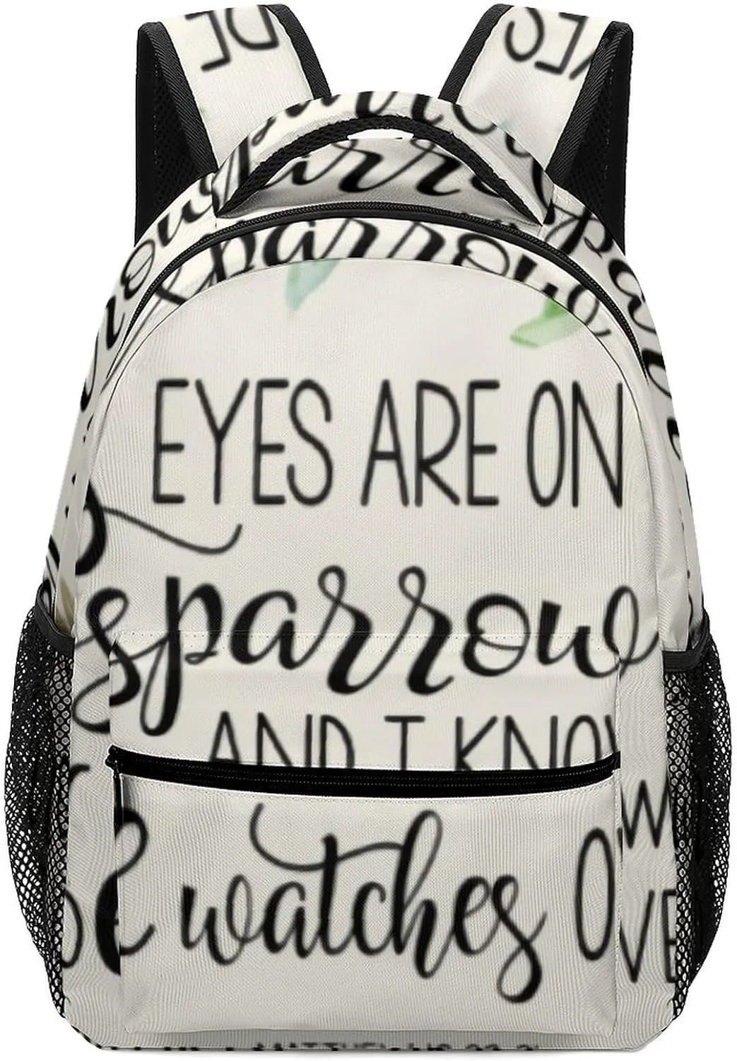 'His Eyes Are on The Sparrow Backpack with Large Capacity Versatile for Daily Use Suitable for Unisex