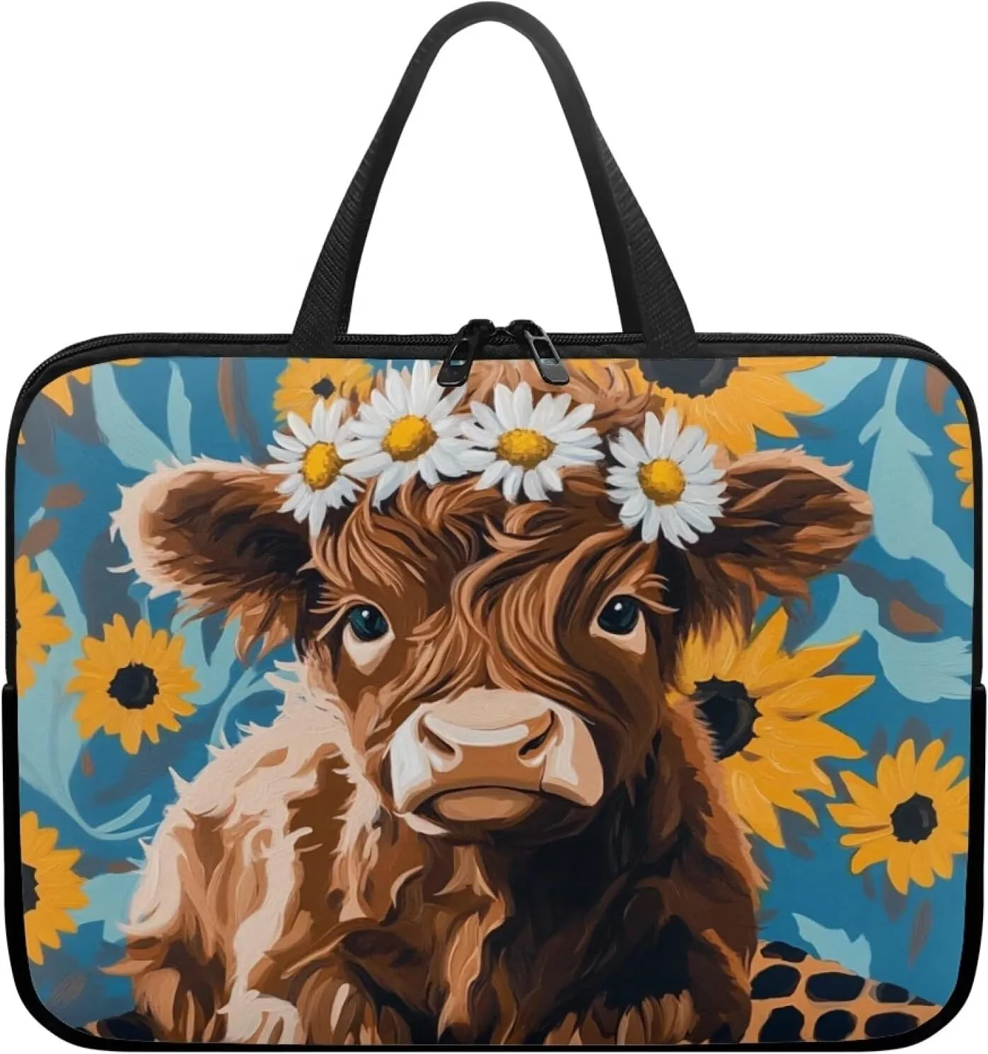 HUGS IDEA Laptop Bag BriefcasePortable Computer Messenger Bag Handbag Carrying Case for Office