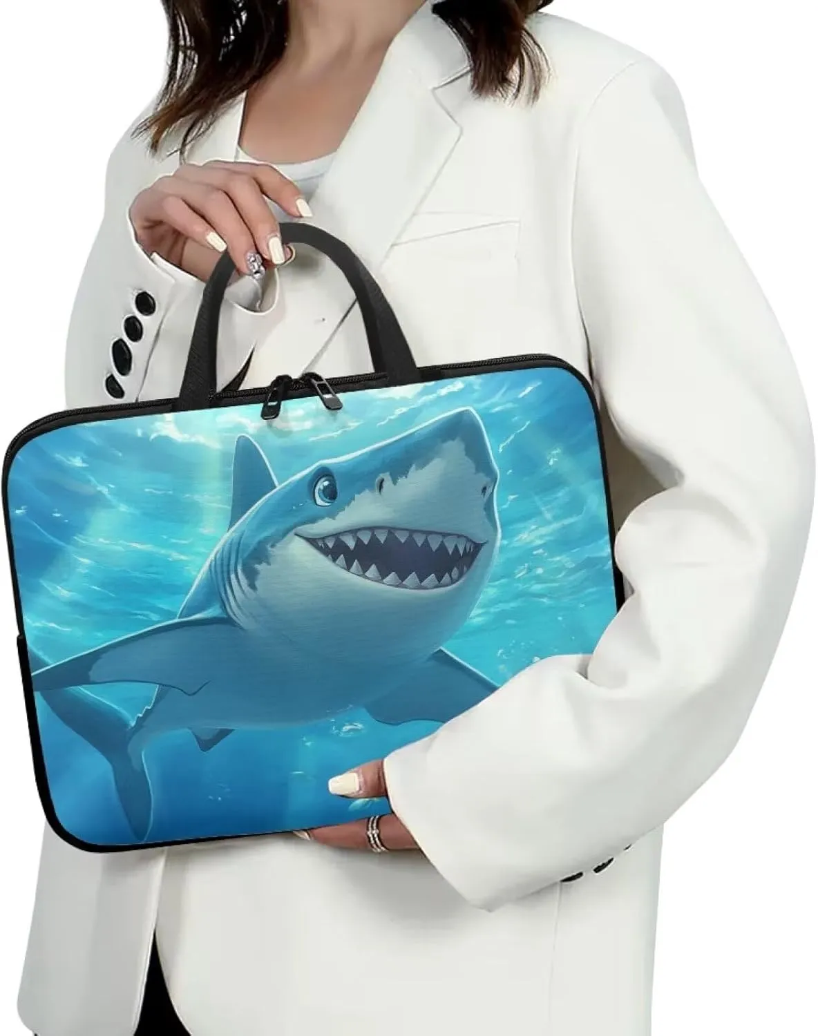 HUGS IDEA Laptop Bag BriefcasePortable Computer Messenger Bag Handbag Carrying Case for Office