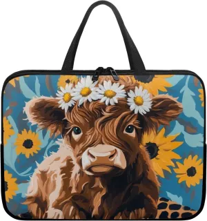 HUGS IDEA Laptop Bag BriefcasePortable Computer Messenger Bag Handbag Carrying Case for Office