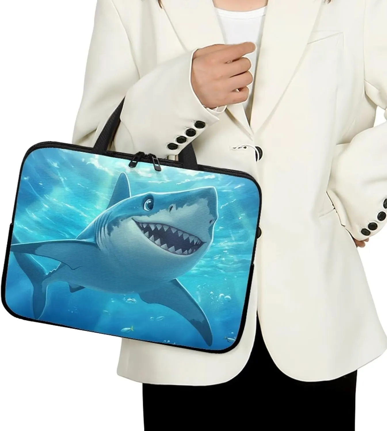 HUGS IDEA Laptop Bag BriefcasePortable Computer Messenger Bag Handbag Carrying Case for Office