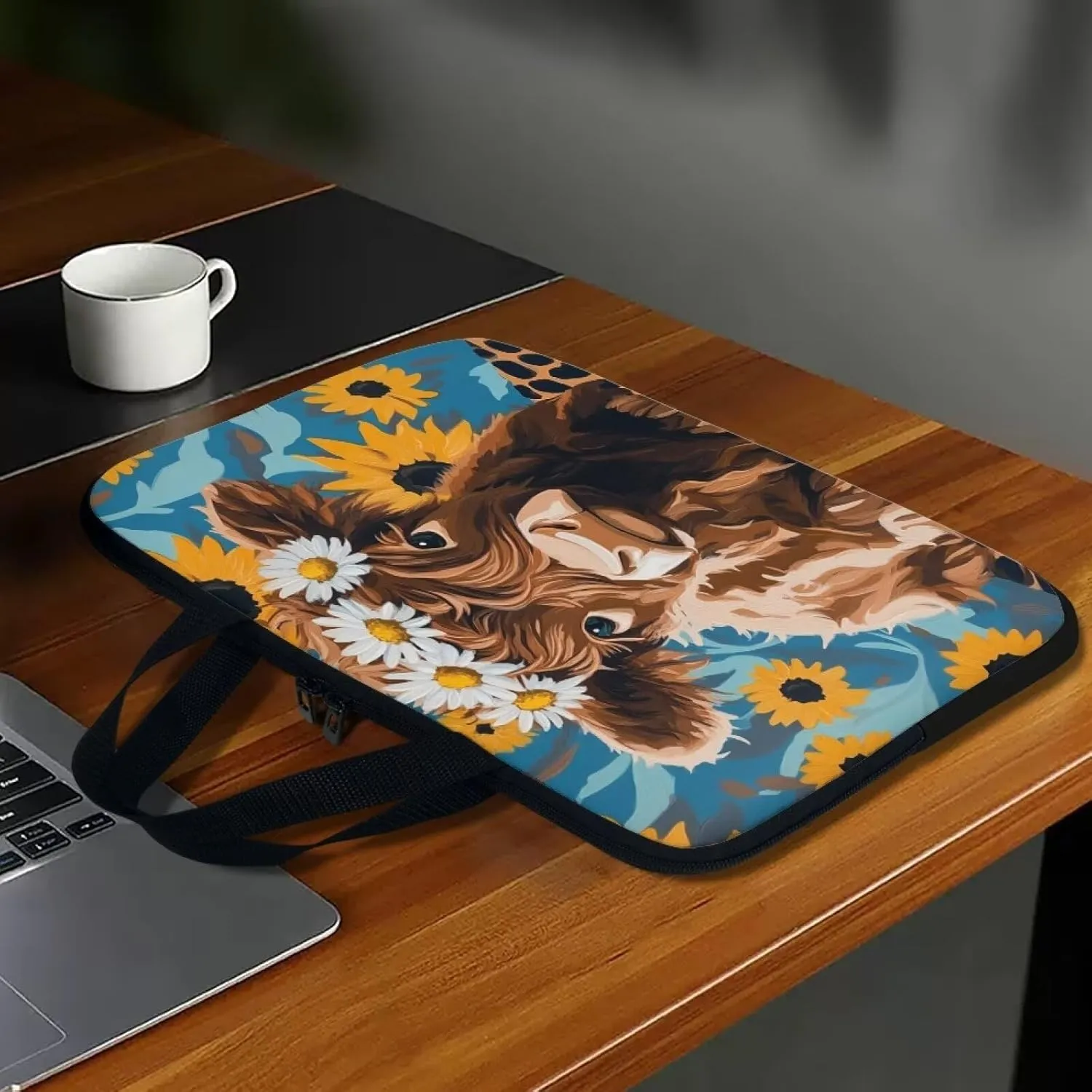 HUGS IDEA Laptop Bag BriefcasePortable Computer Messenger Bag Handbag Carrying Case for Office