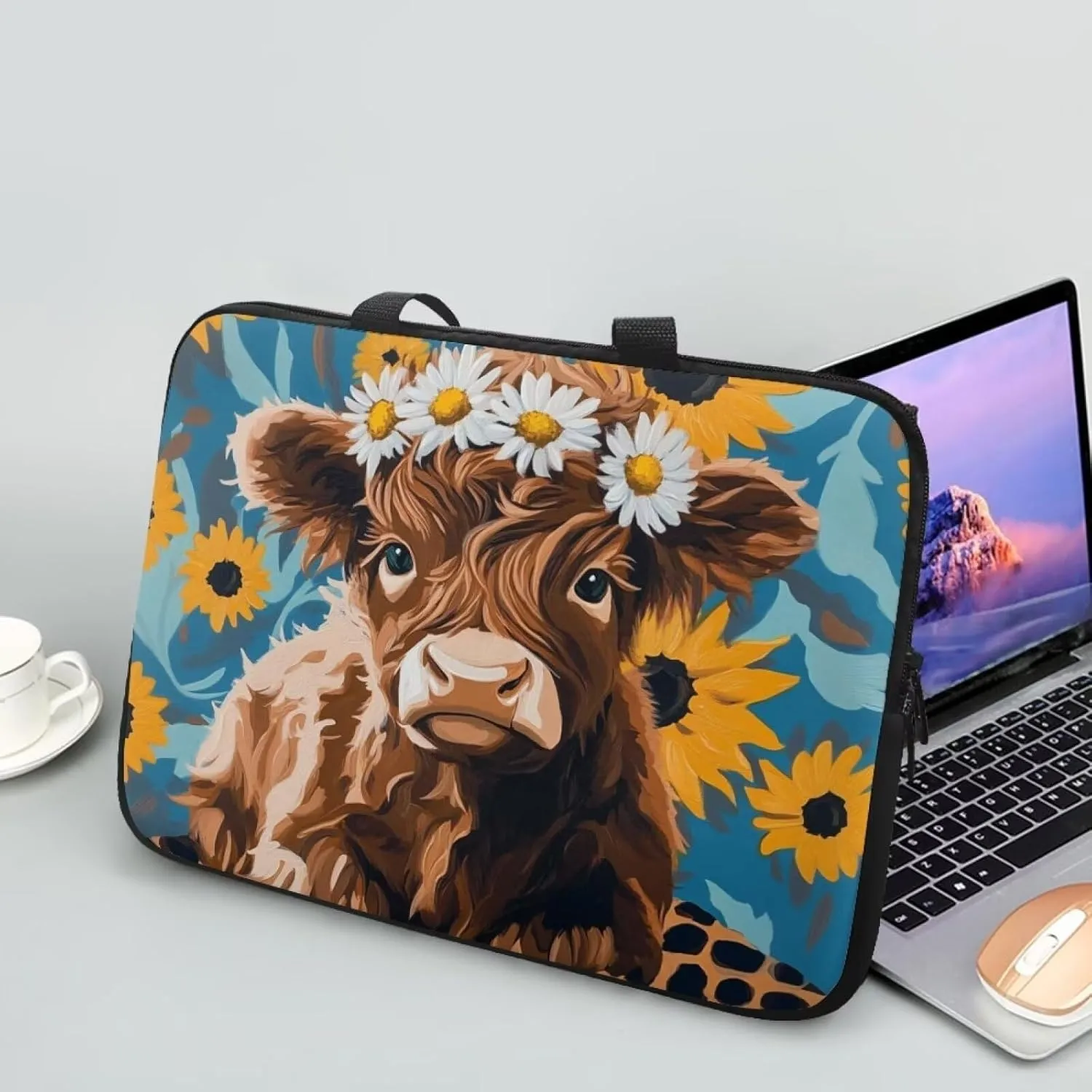 HUGS IDEA Laptop Bag BriefcasePortable Computer Messenger Bag Handbag Carrying Case for Office