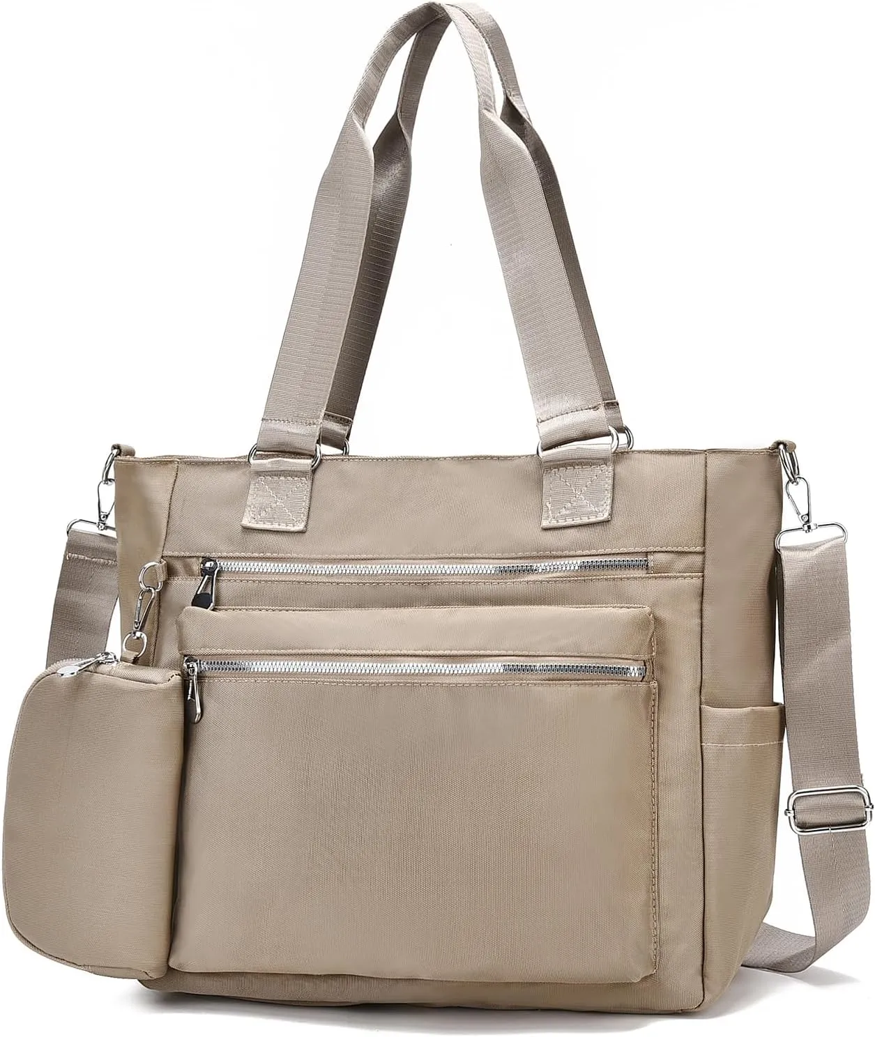 I IHAYNER Laptop Tote Bag for Women 15.6 Inch Waterproof Canvas Work Bag Business Briefcase Computer Bags for Travel