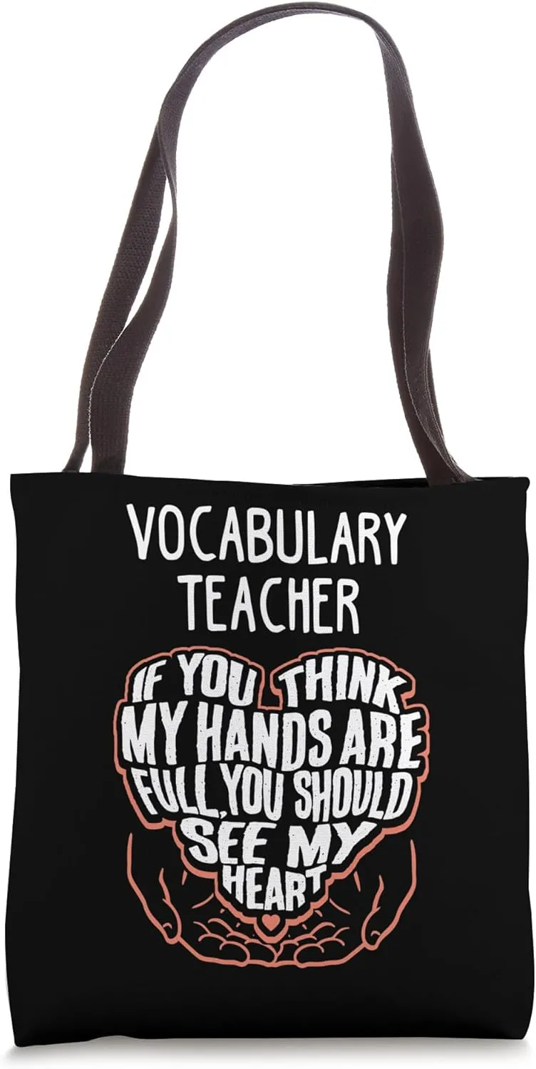 I Train Vocabulary Super Heroes - Teacher Graphic Tote Bag
