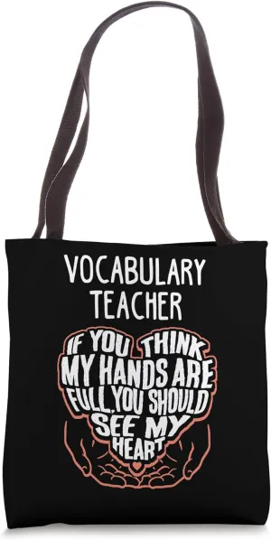 I Train Vocabulary Super Heroes - Teacher Graphic Tote Bag