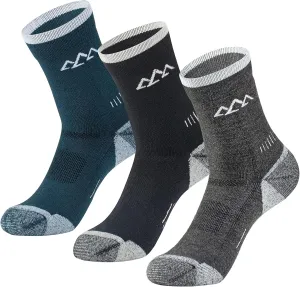 innotree 3 Pack Men's Merino Wool Hiking Socks, Micro Crew Cushioned Hiking Walking Thermal Moisture Wicking Trekking Socks