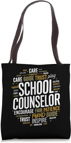 Inspirational Word School Counseling for Guidance Counselors Tote Bag