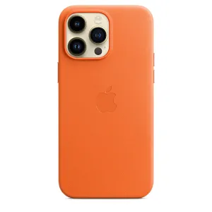 iPhone 14 Pro Leather Case - Orange