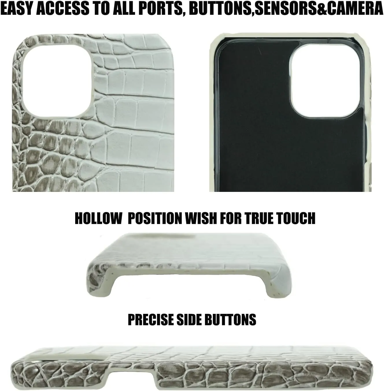 iPhone 15 Pro Max Case Leather Classic Retro Pattern Cover Soft TPU Slim Shockproof Phone Cases Designer Leather Case for iPhone 15 Pro Max Case Fashion Luxury Elegant White
