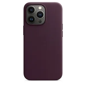 iPhone 15 Pro Max Leather Case - Deep Purple