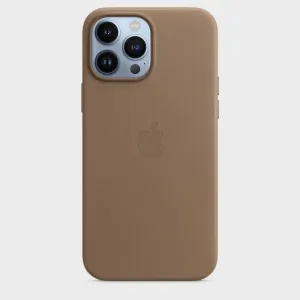 iPhone 15 Pro Max Leather Case with Magsafe (Animation Working) - Titanium