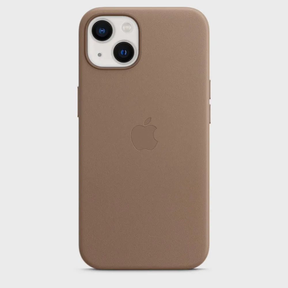 iPhone 15 Pro Max Leather Case with Magsafe (Animation Working) - Titanium