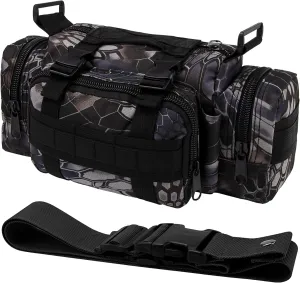 IronSeals Molle Tactical Sport Duffle Bag Water Resistant Deployment Bag (#10)