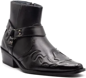Jazamé Men's 40126 Leather Lined Tall Western Style Cowboy Dress Boots