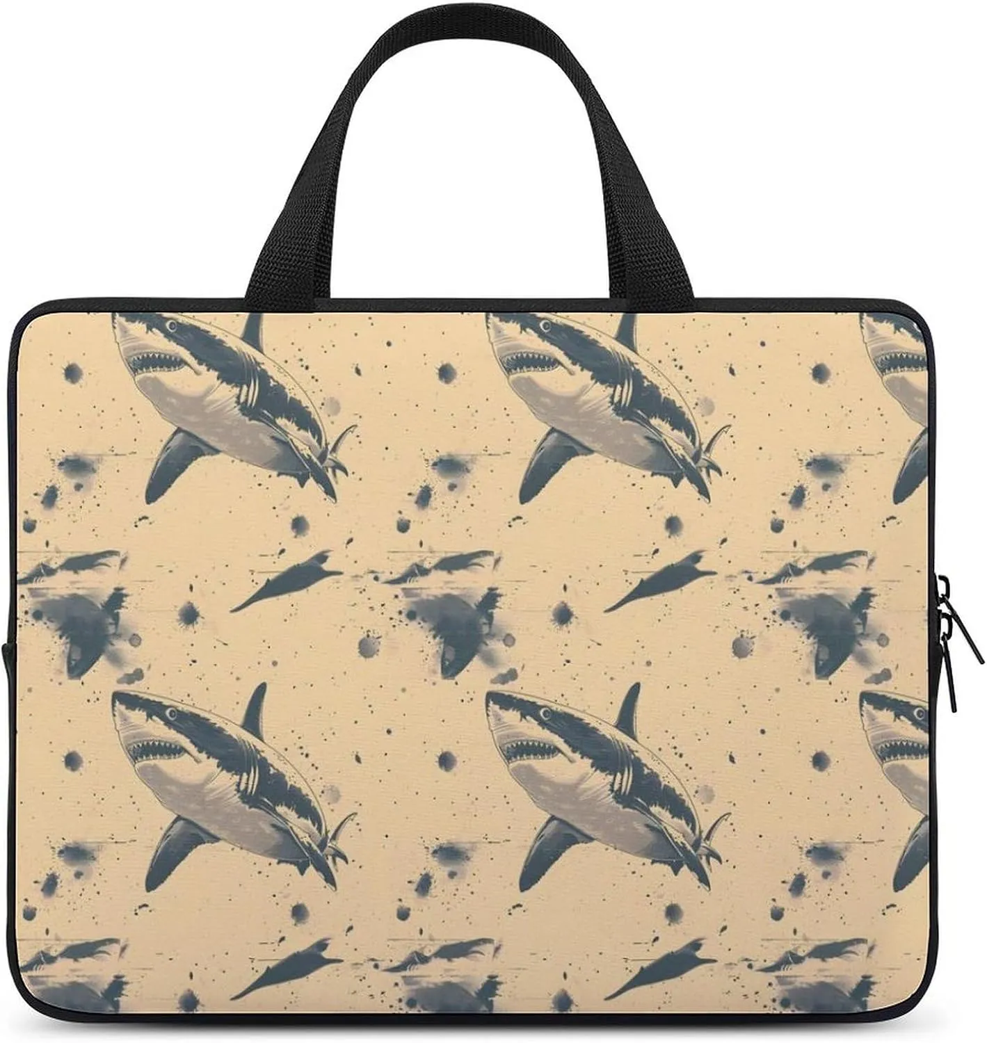 Jellyfish Pattern Laptop Bag Water-resistant Laptop Sleeve Handle Notebook Computer Case Briefcase