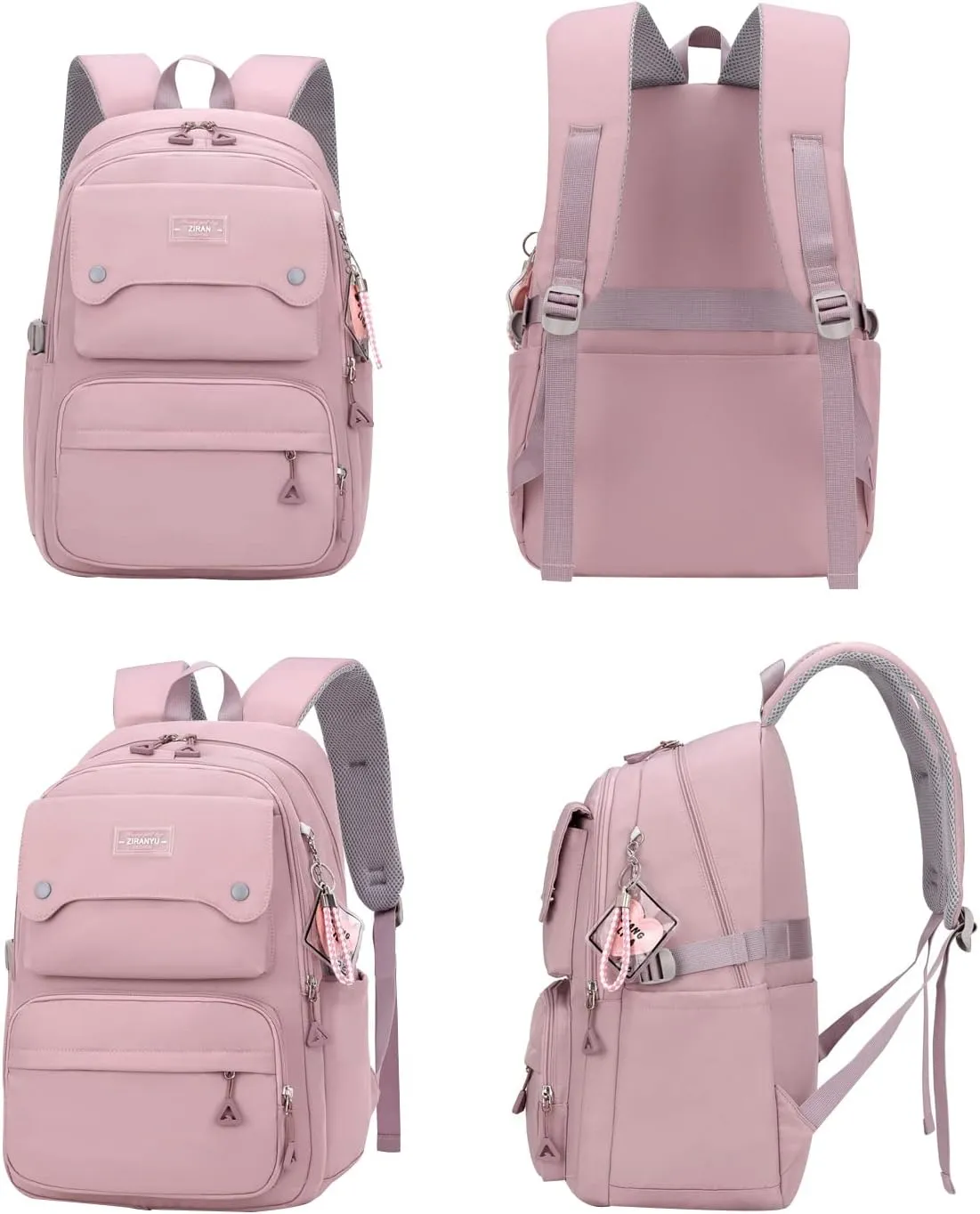 JiaYou Teen Girls Casual Backpack High Middle School Daypack Women Daily Travel Laptop Bag (1# Blue, 26 Liters)
