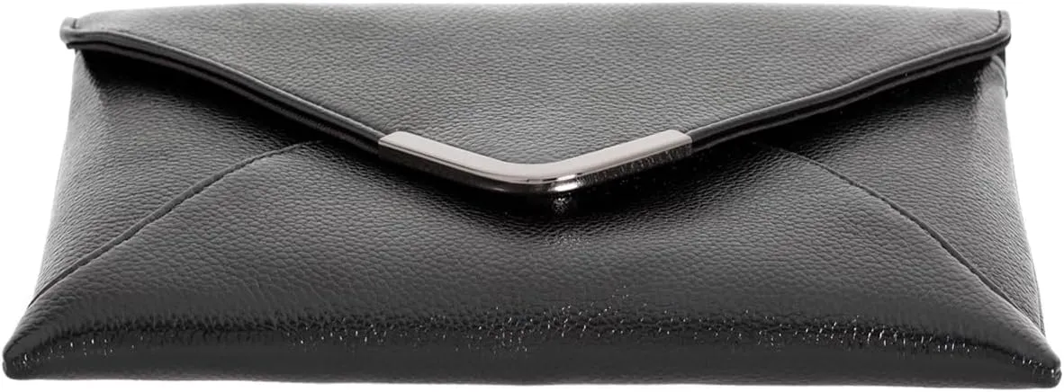 JNB Faux Leather Envelope Clutch Purse