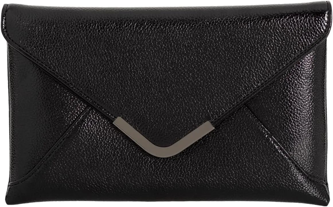 JNB Faux Leather Envelope Clutch Purse