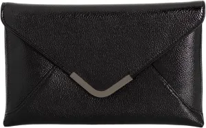 JNB Faux Leather Envelope Clutch Purse