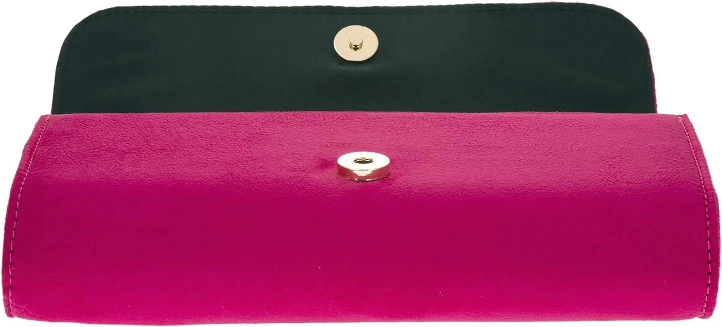 JNB Faux Microsuede Envelope Clutch