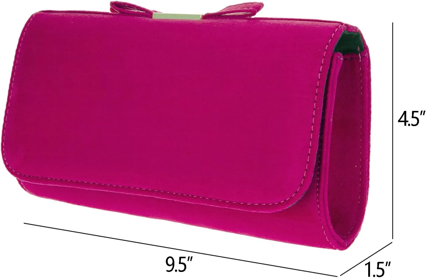 JNB Faux Microsuede Envelope Clutch