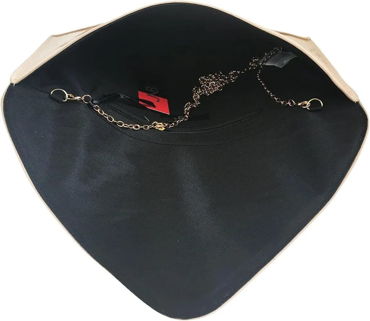 JNB Faux Patent Leather Envelope Candy Clutch Bag