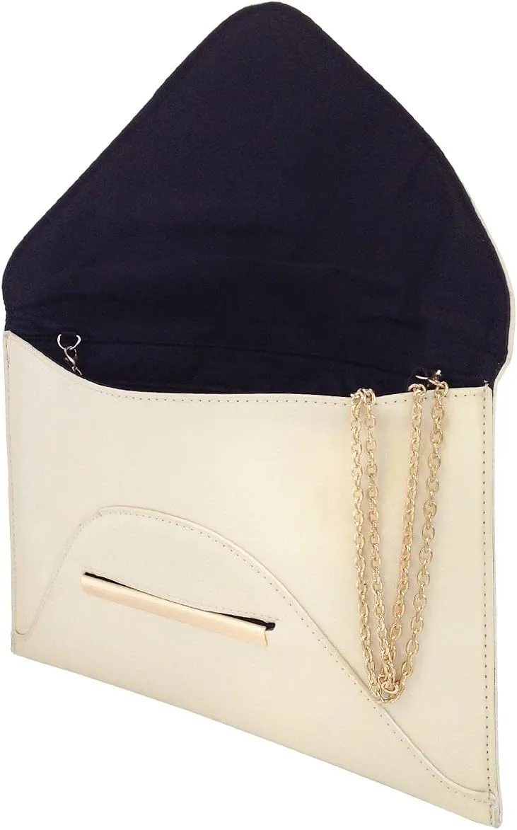JNB Faux Patent Leather Envelope Candy Clutch Bag