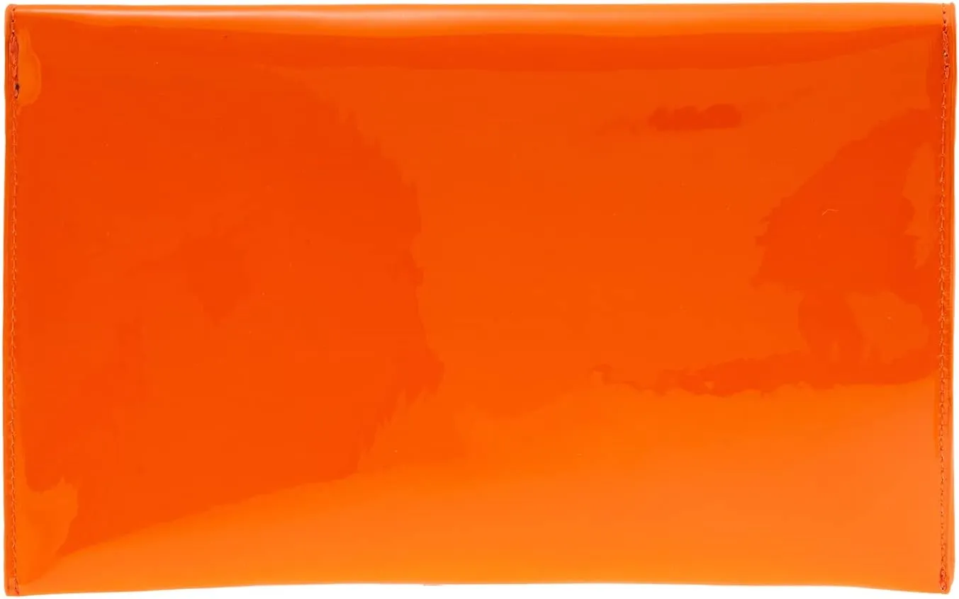 JNB Faux Patent Leather Envelope Candy Clutch Bag