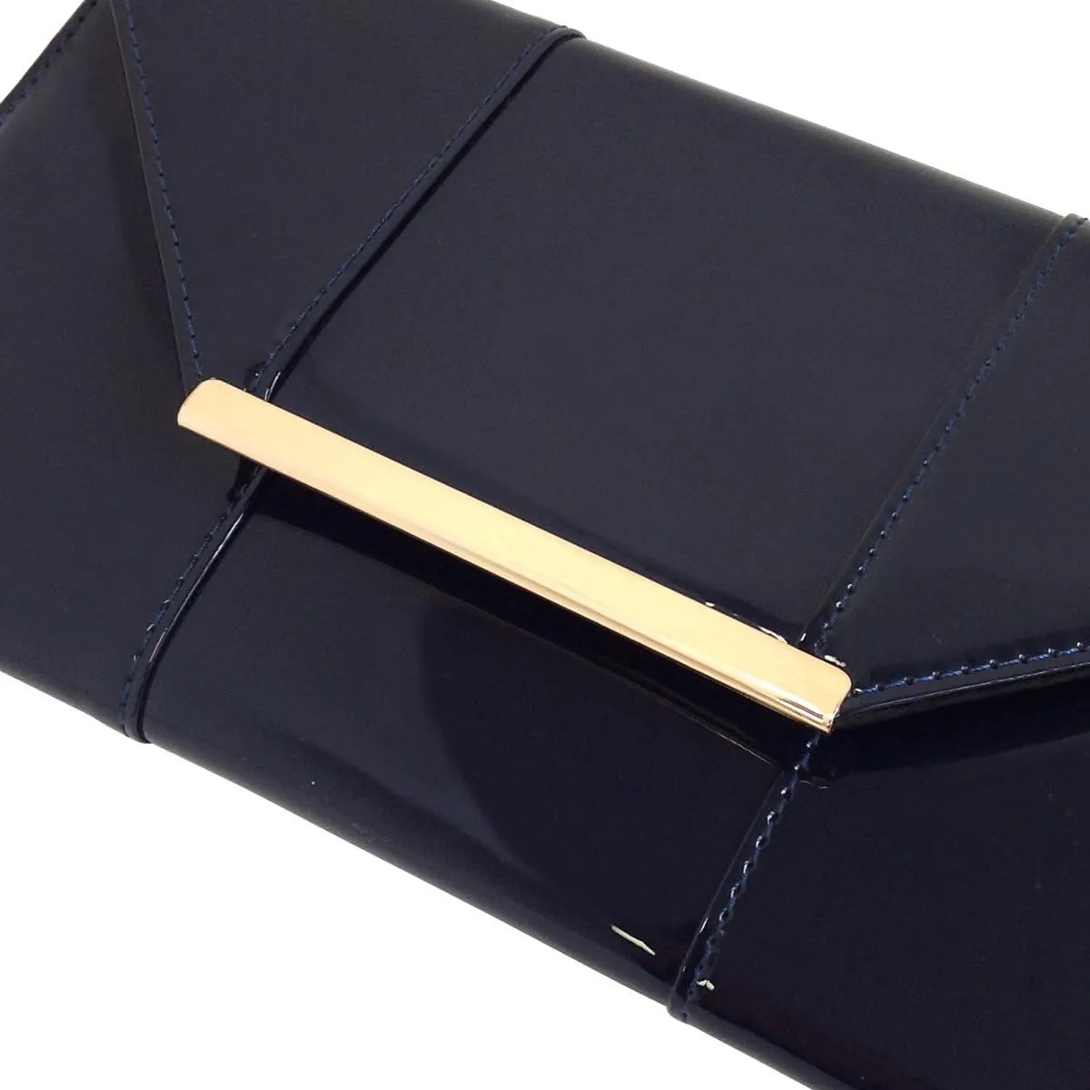 JNB Faux Patent Leather Envelope Candy Clutch