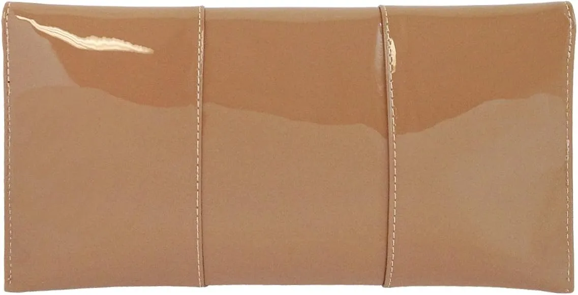 JNB Faux Patent Leather Envelope Candy Clutch