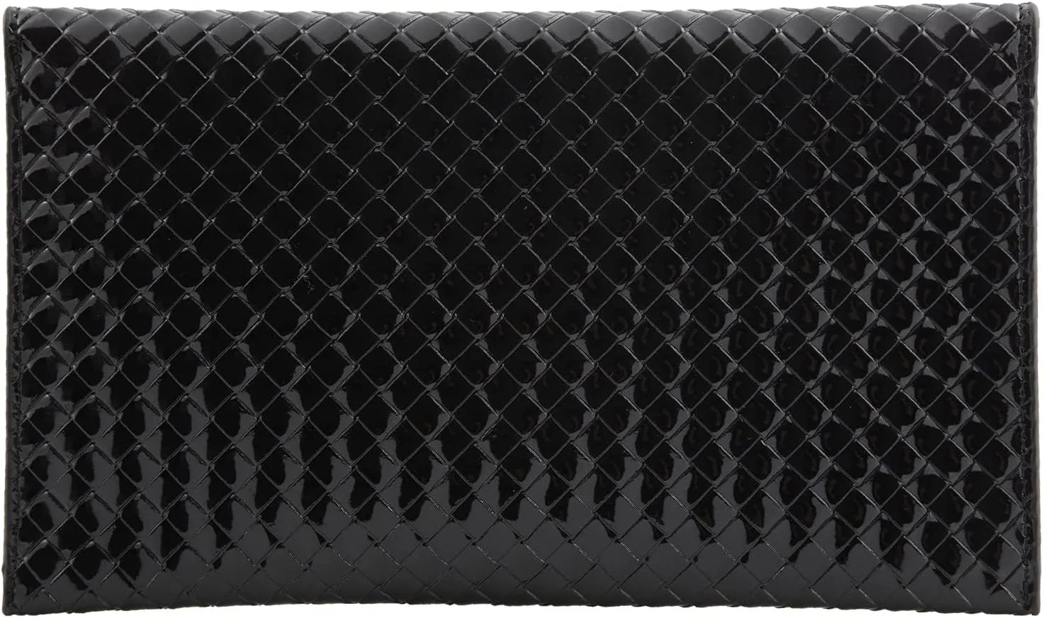 JNB Faux Patent Leather Glossy Envelope Clutch