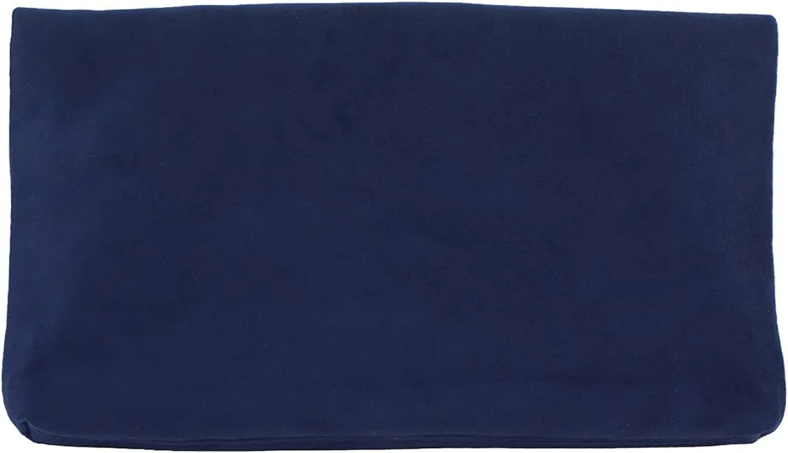 JNB Women's Faux Microsuede Foldover Mini Pouch